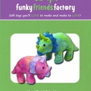 Trixie & Tristan Triceratops – Funky Friends Factory Pattern