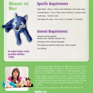 Winsome Wolf Sewing Pattern – Funky Friends Factory Pattern