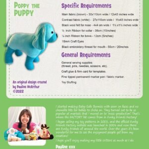 Poppy the Puppy – Funky Friends Factory Pattern