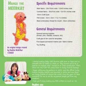 Mango the Meerkat – Funky Friends Factory Pattern
