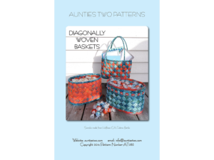 Diagonally Woven Baskets- Aunties Two Bag Pattern