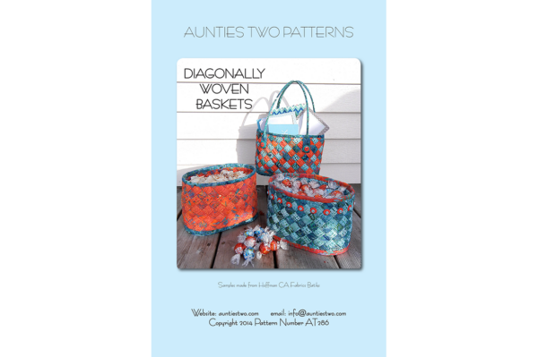 Diagonally Woven Baskets- Aunties Two Bag Pattern
