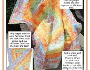 Seeing Double Reversible Throw Quilts- Aunties Two Quilt Pattern