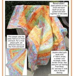Seeing Double Reversible Throw Quilts- Aunties Two Quilt Pattern