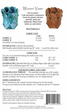 Aunties Two Woven Vase Pattern - Image 2