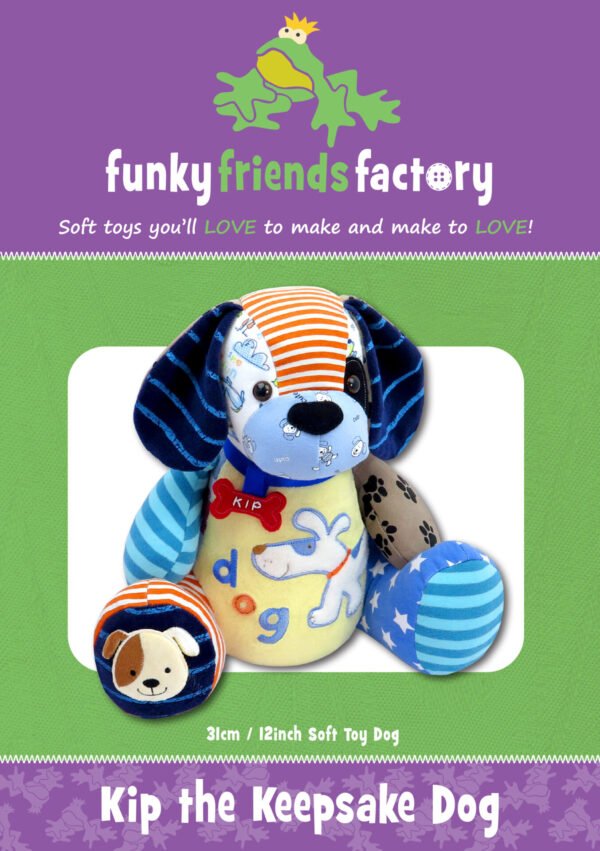 Kip the KEEPSAKE DOG – Funky Friends Factory Pattern