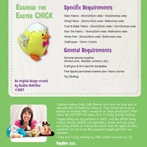 Egghead Easter Chick – Funky Friends Factory Pattern