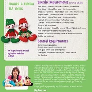 Edward & Edwina Elves – Funky Friends Factory Pattern