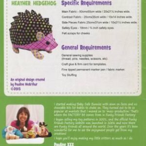 Hannah Hedgehog – Funky Friends Factory Pattern
