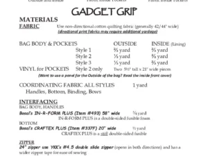 Gadget Grip – Aunties Two Bag Pattern