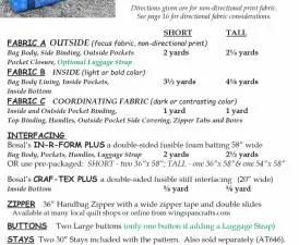 Aunties Two Weekend Duffle Pattern